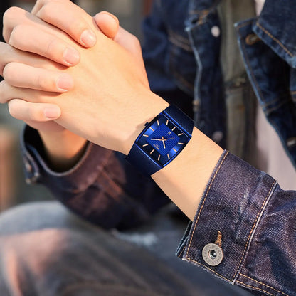 Executive Tonneau Mesh Quartz Watch