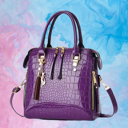 Luxury Crocodile Pattern Handbag