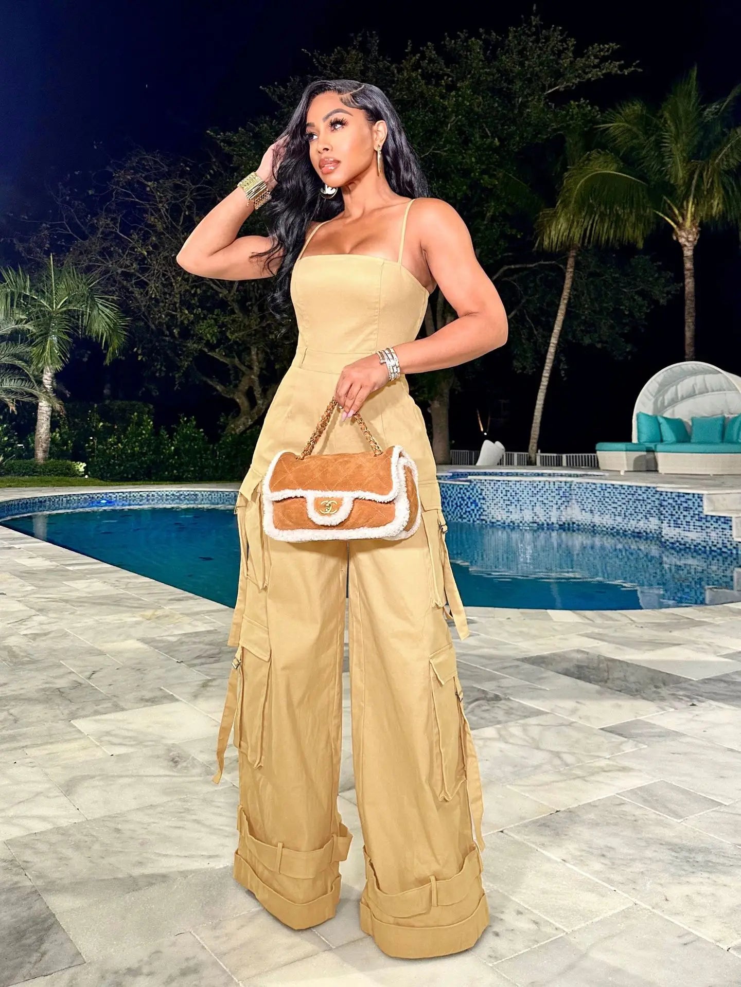 Elegant Mid Waist Jumpsuit