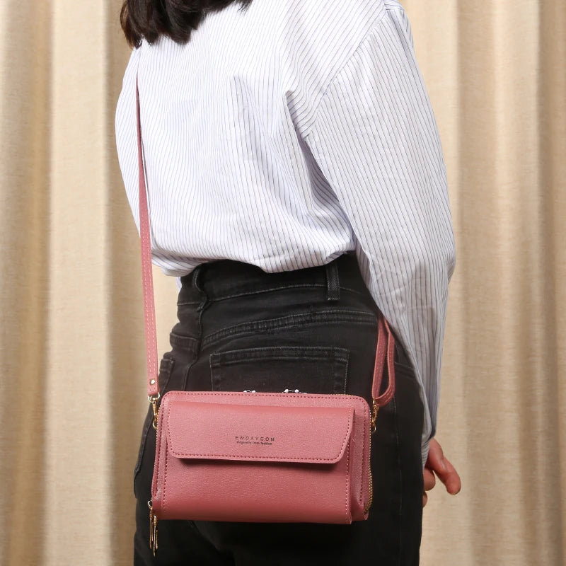 The Minimalist Multi-Compartment Crossbody Phone Wallet