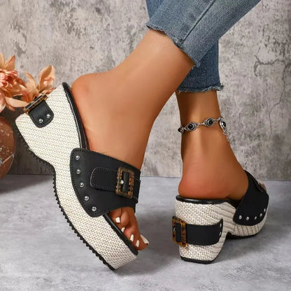 Square Platform Sandals