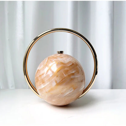  The Orb Marble Sphere Clutch