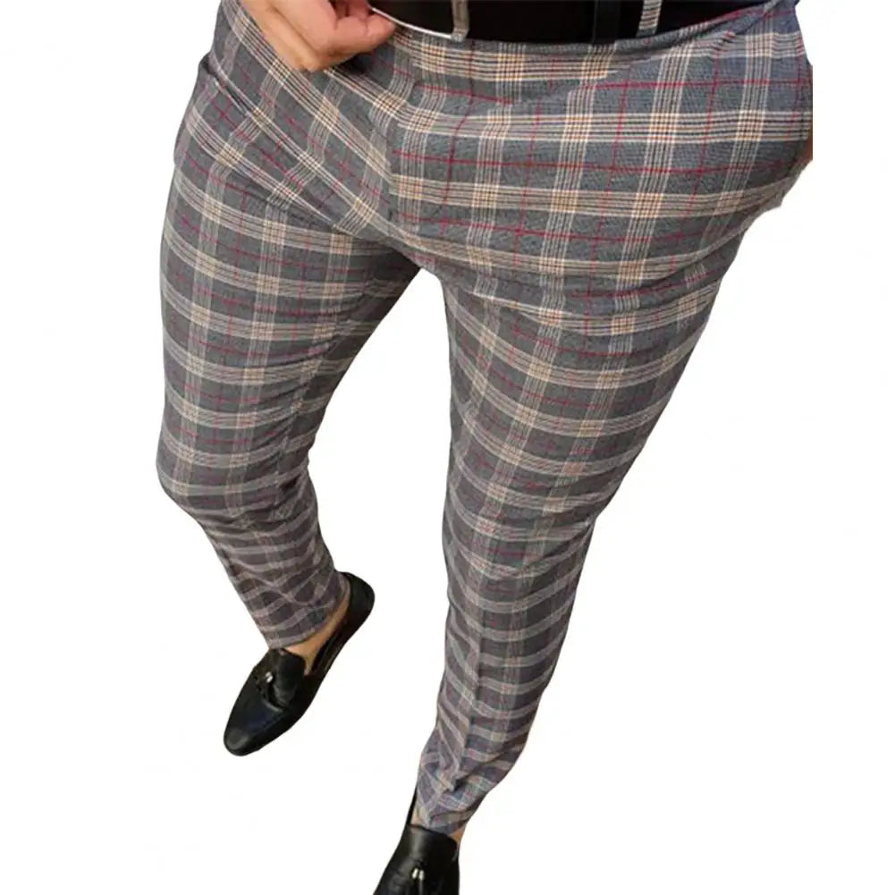 Men's Smart Casual Plaid Pants