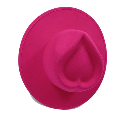 Unisex Wide Brim Fedora Hats