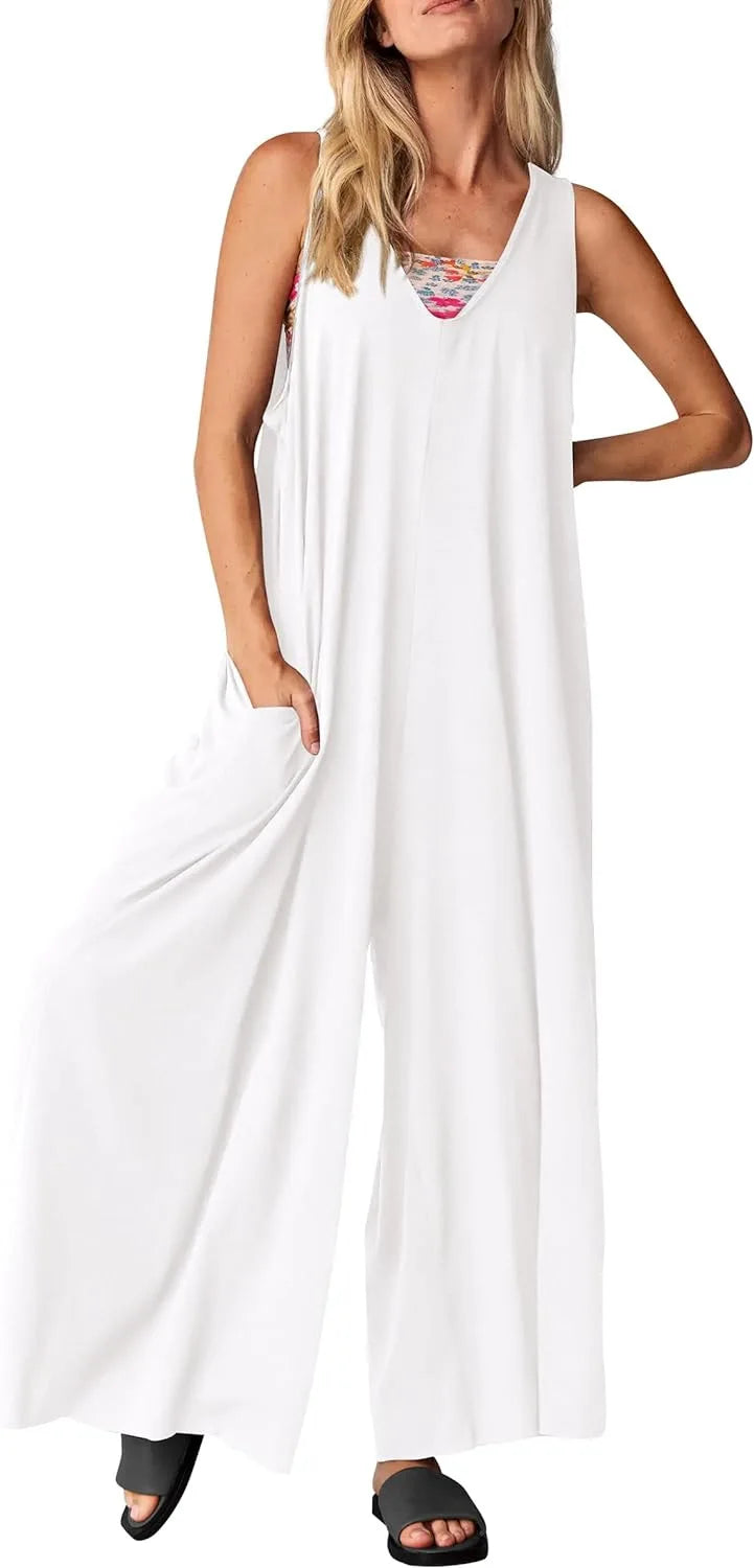 Chic Sleeveless Casual Jumpsuit