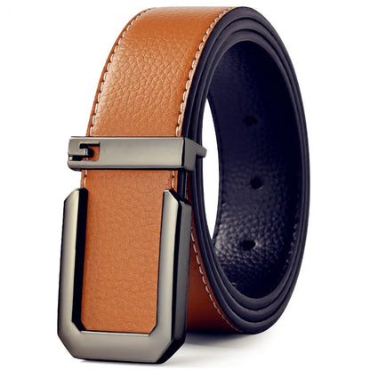 Sleek Automatic Leather Belt