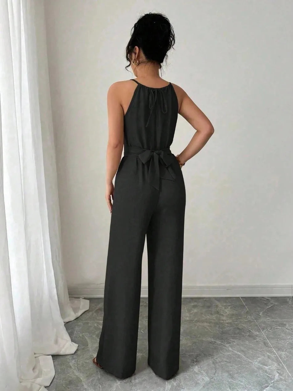 Elegant Wide-Leg Summer Jumpsuit