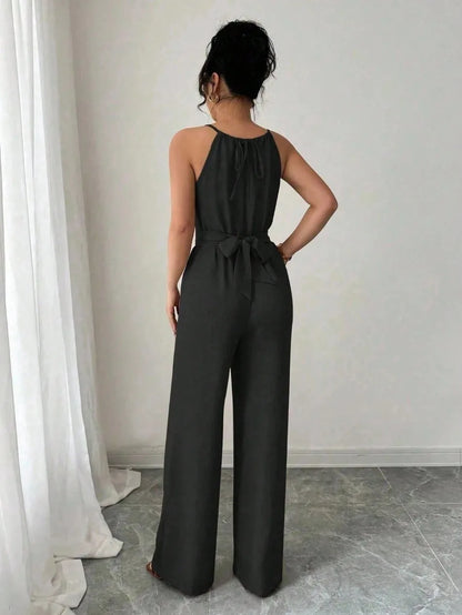 Elegant Wide-Leg Summer Jumpsuit