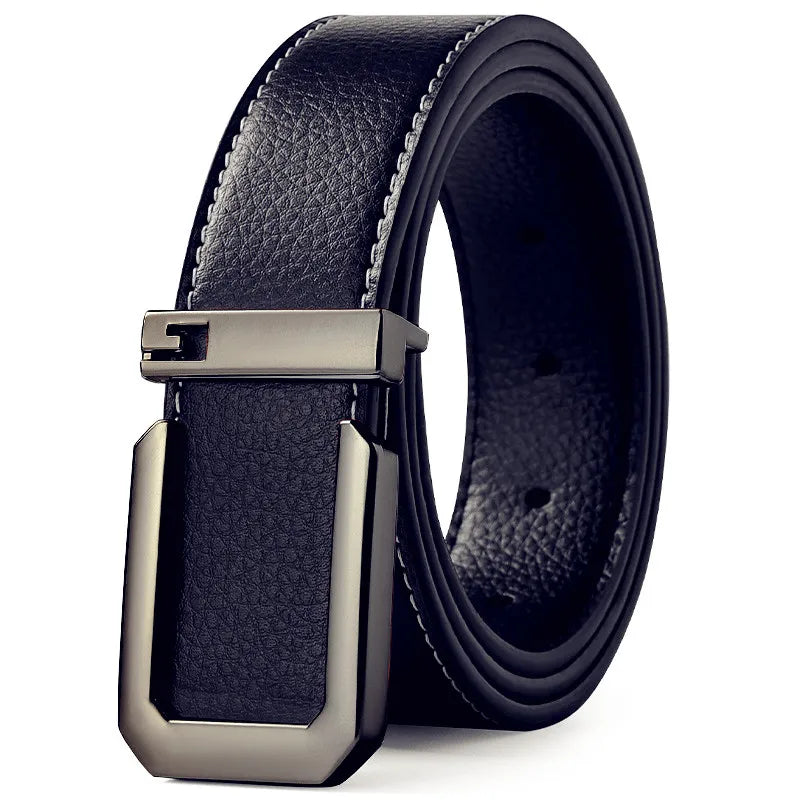 Sleek Automatic Leather Belt