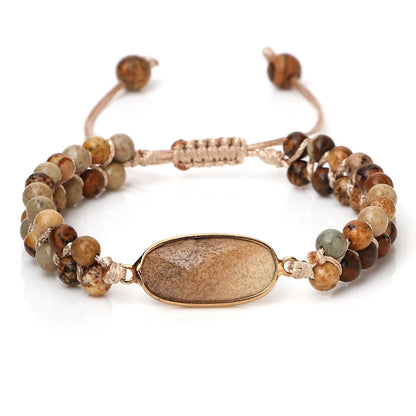 Handmade Natural Stone Beaded Bracelet