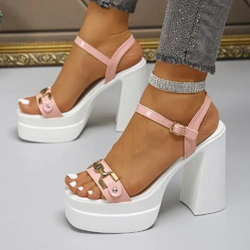 Open Toe Platform Heels