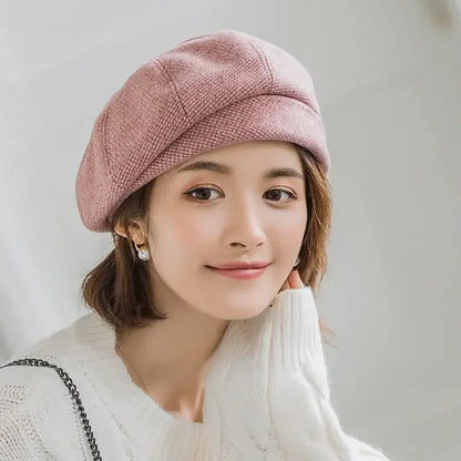 Elegant Winter Wool Beret