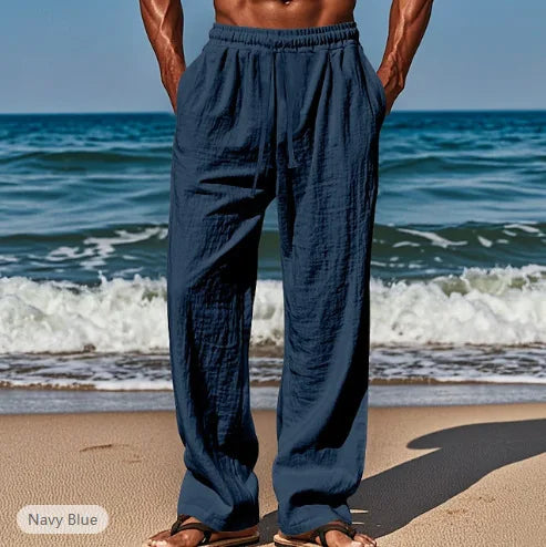 Men's Linen Casual Drawstring Pants