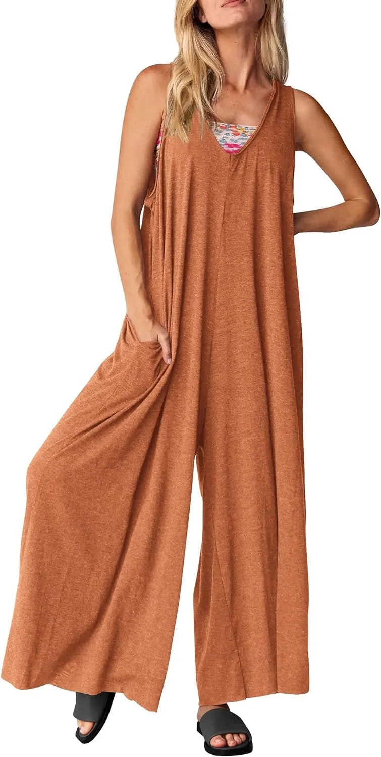 Chic Sleeveless Casual Jumpsuit