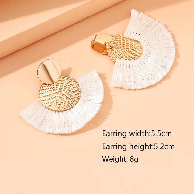 Bohemian Tassel Statement Earrings
