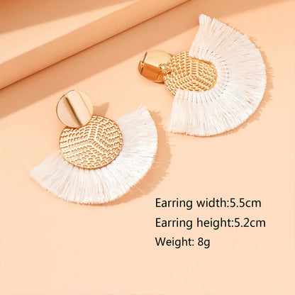 Bohemian Tassel Statement Earrings