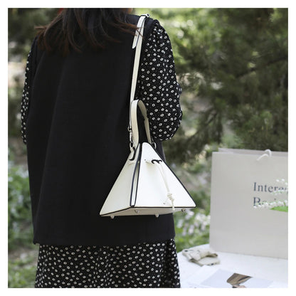 Geo Triangle Drawstring Bucket Bag