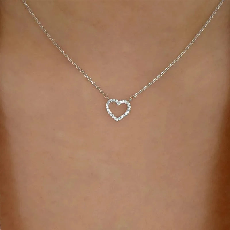 Zircon Charm Pendant Necklace