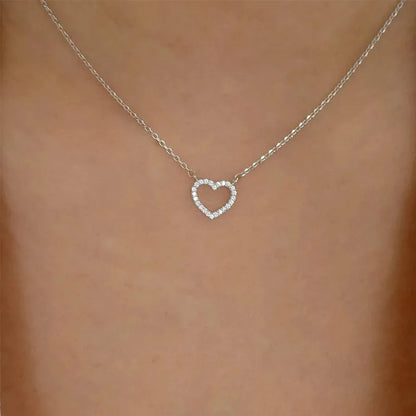 Zircon Charm Pendant Necklace