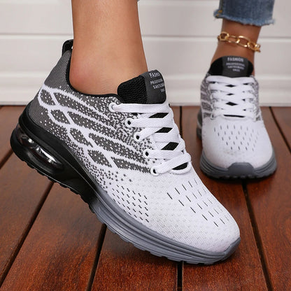 Women's Breathable Air Cushion Platform Sneakers