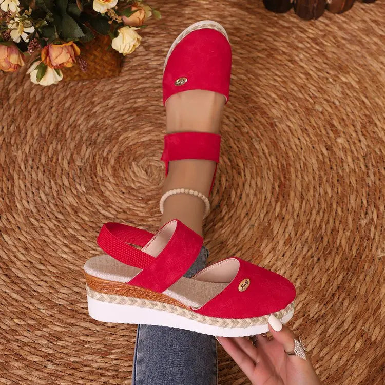 Espadrille Wedge Platform Sandals