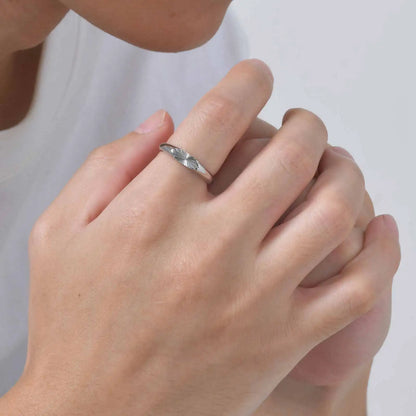 Starburst Sunray Signet Ring