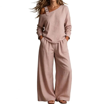 Drape & Drift Off-Shoulder Two Piece Set