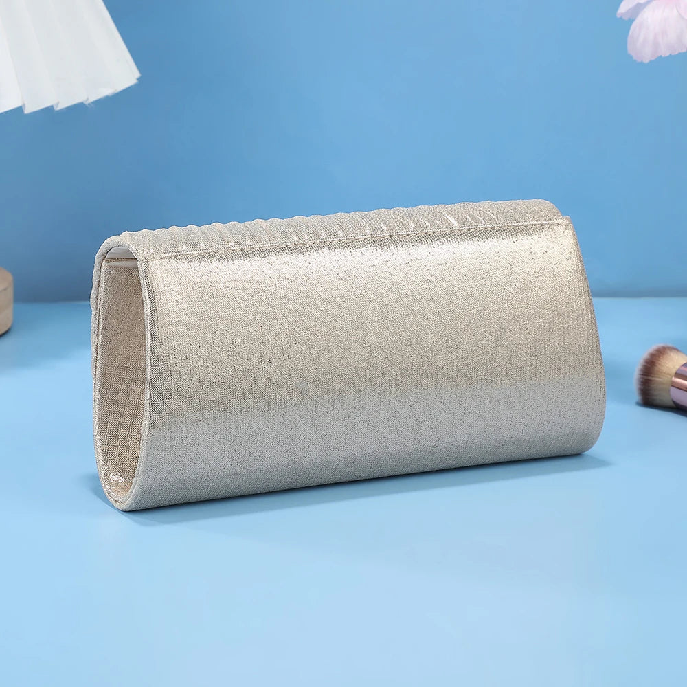 Luxury Shimmer Envelope Clutch