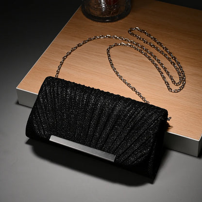Luxury Shimmer Envelope Clutch