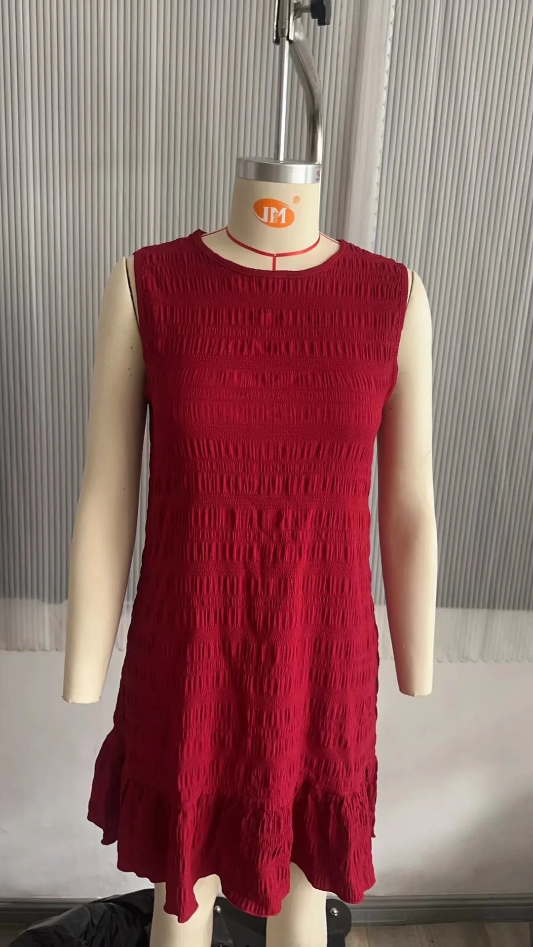 Breezy Ruffle-Hem Shift Dress