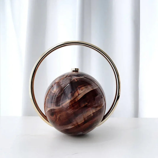  The Orb Marble Sphere Clutch