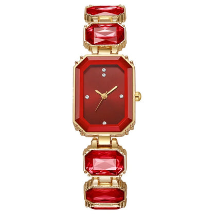 Elegant Women Rectangle Dial Watch