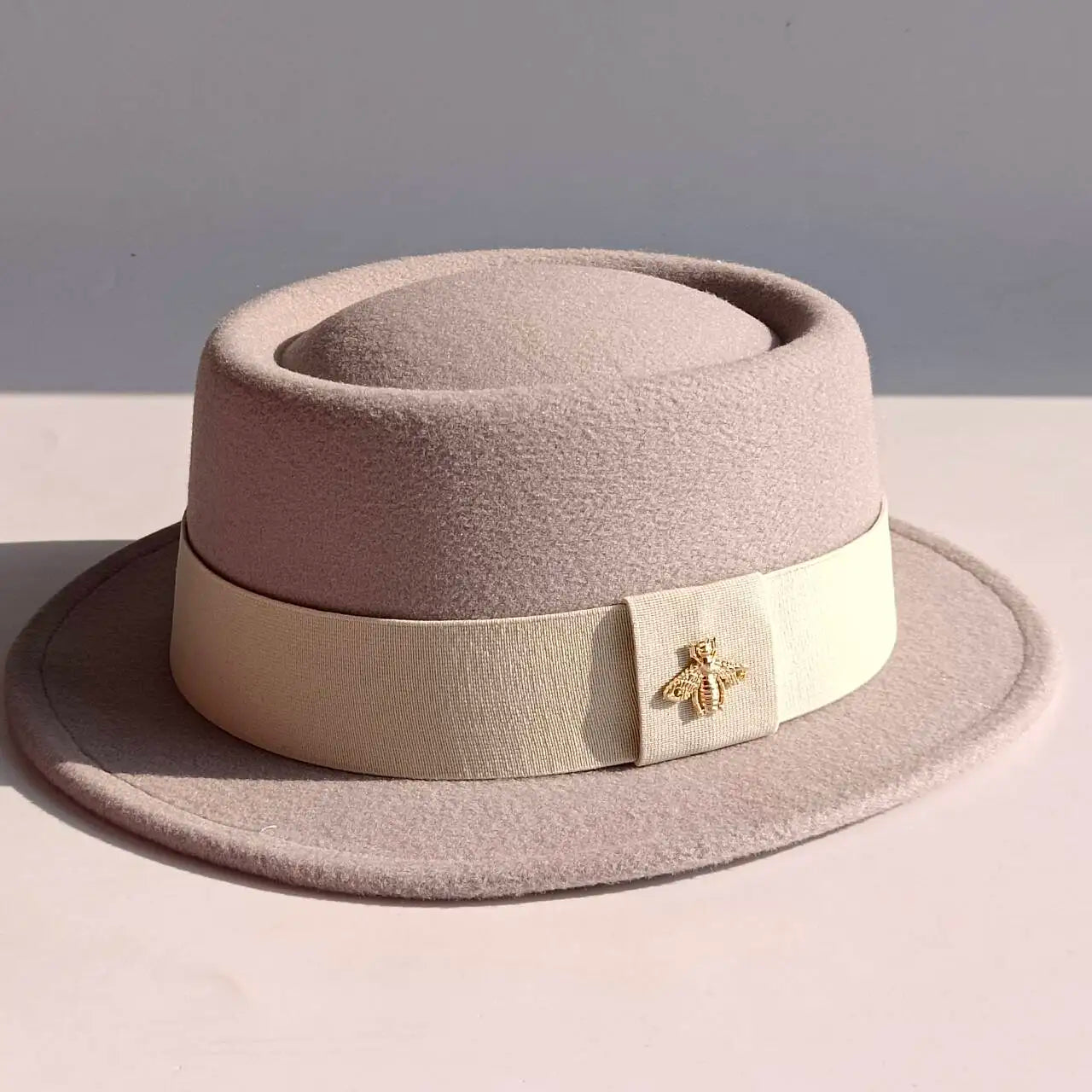 Bee Accent Pork Pie Fedora Hat