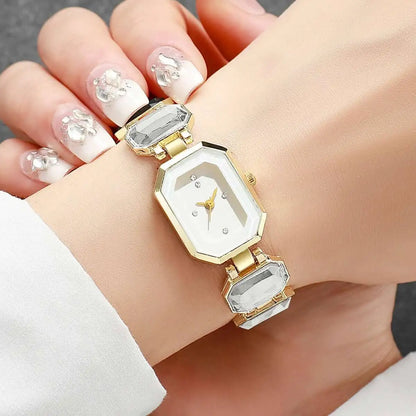 Elegant Women Rectangle Dial Watch