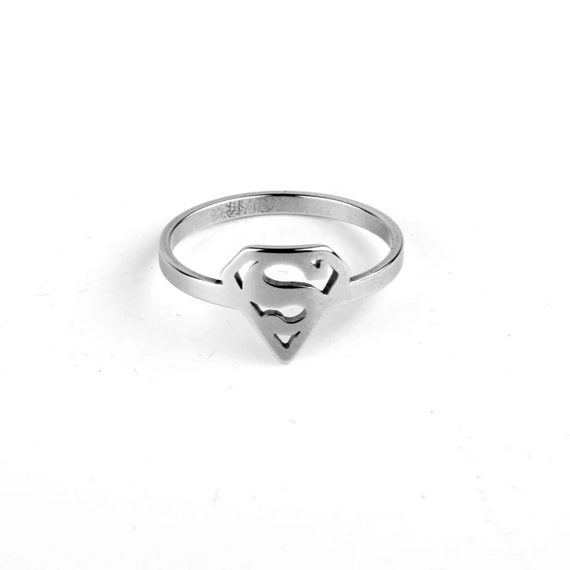 Stainless Steel Superman Ring