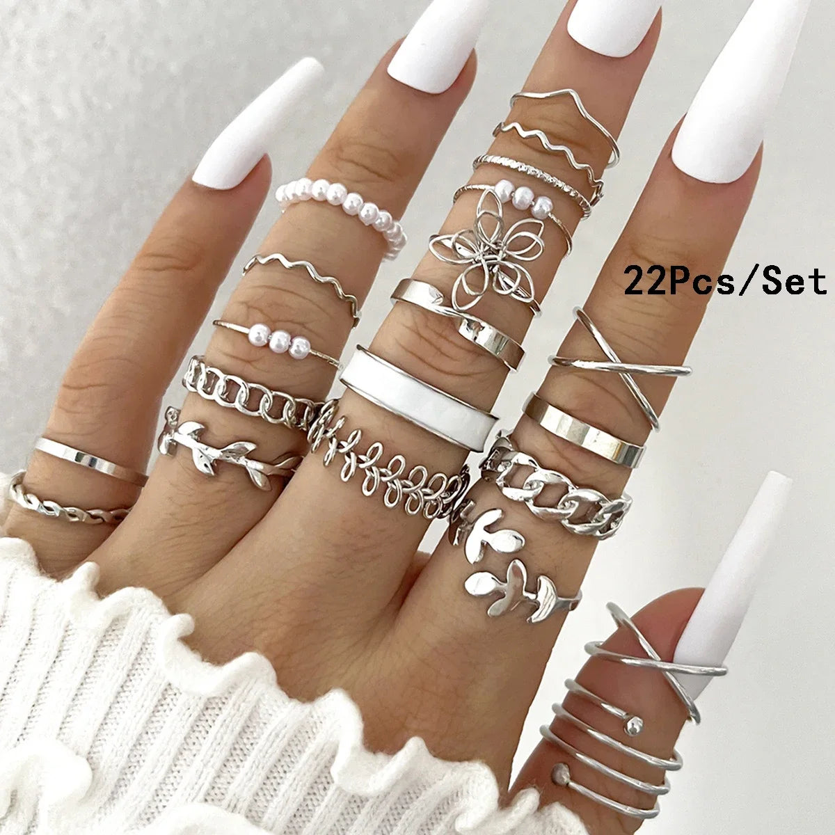 Bohemian Style Women Ring Set