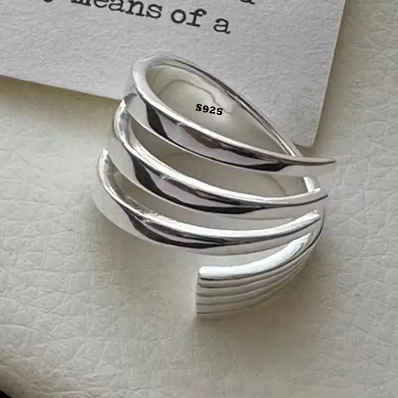 Bohemian Silver Adjustable Rings