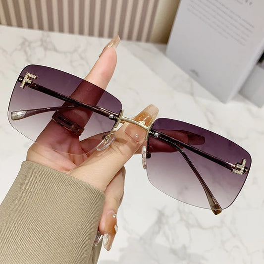 New Trend Rimless Sunglasses
