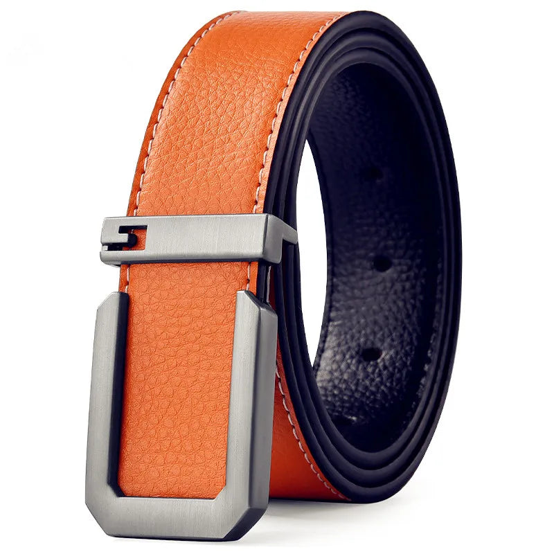 Sleek Automatic Leather Belt