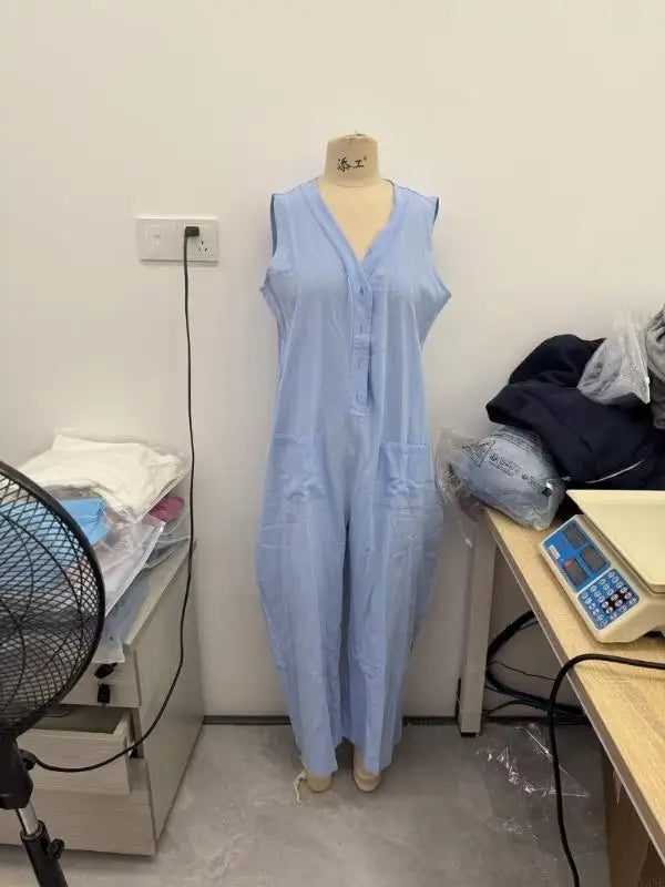 Effortless Wide Leg Sleeveless Jumpsuit