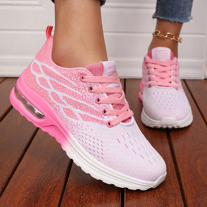 Women's Breathable Air Cushion Platform Sneakers