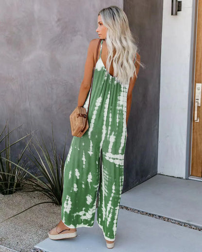 Chic Wide Leg Suspender Jumpsuit