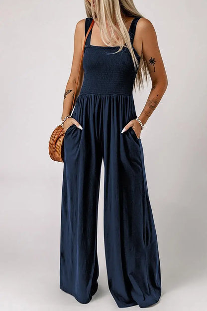 Women's Square Neck Wide Leg Jumpsuit