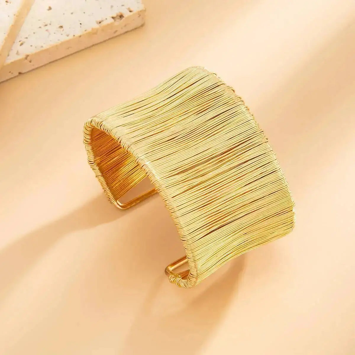 Adjustable Wide Arm Bracelet