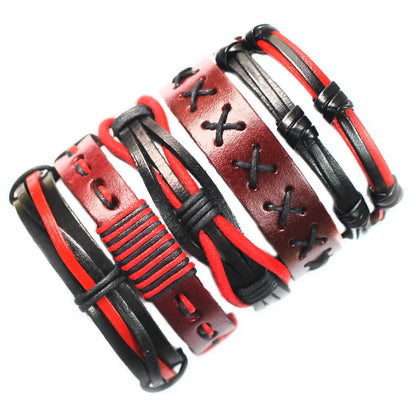 Multilayer Men's Leather Bracelets