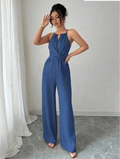 Elegant Wide-Leg Summer Jumpsuit
