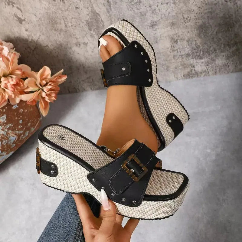 Square Platform Sandals