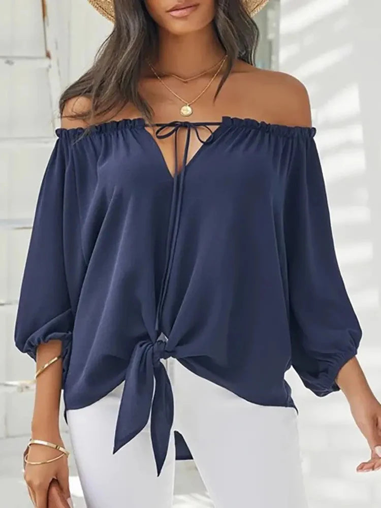 Elegant Off Shoulder Summer Top