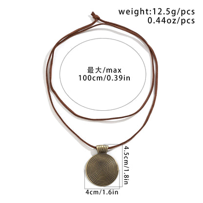 Genuine Leather Statement Necklace