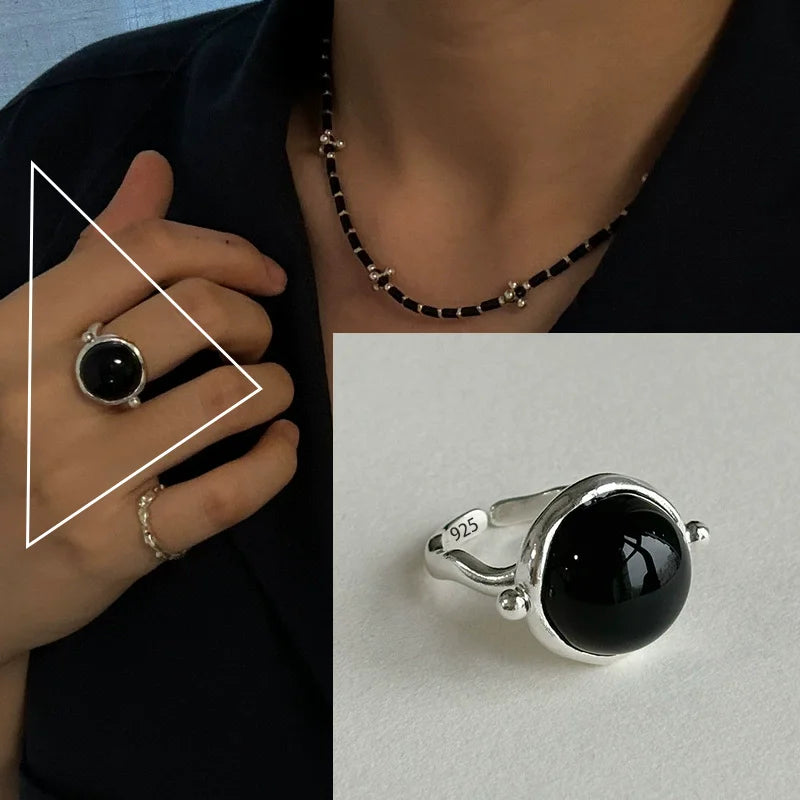 Bohemian Silver Adjustable Rings